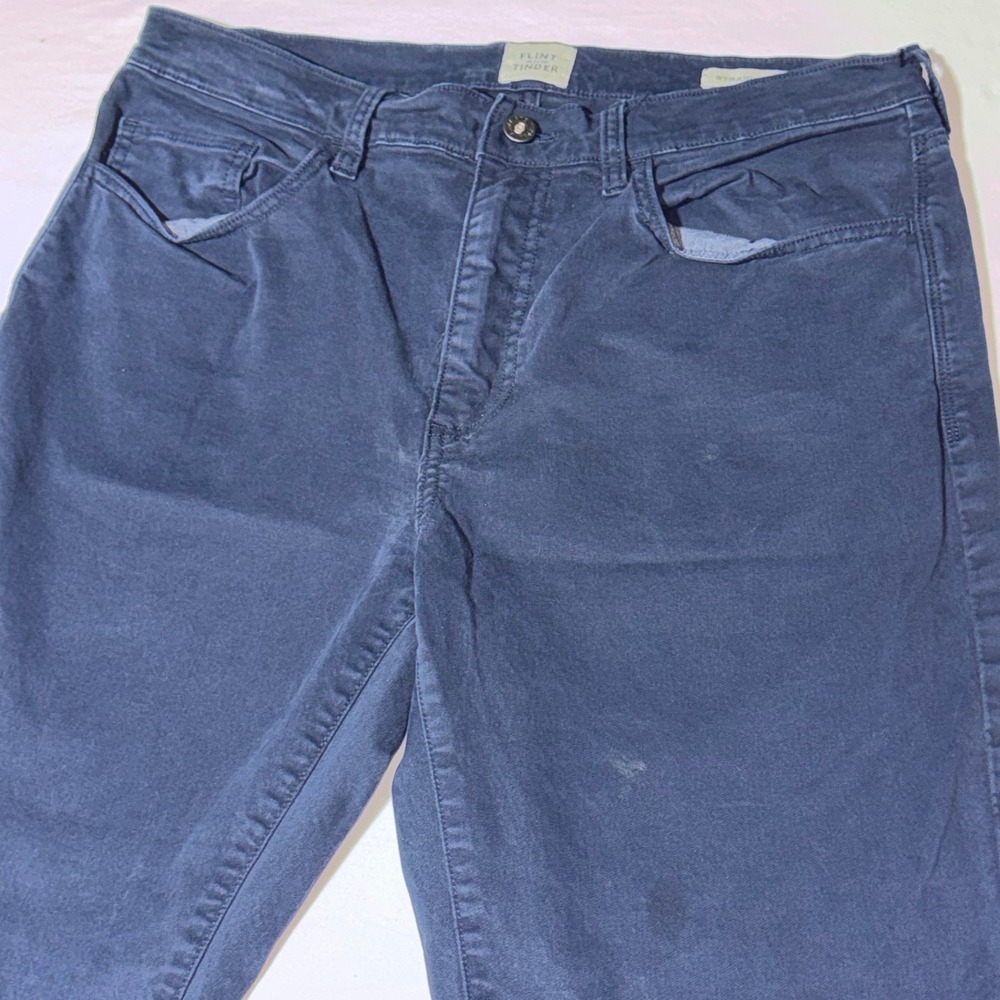 Flint and Tinder 365 Chino Pants Straight Fit‎ Mens 33x30 Navy Blue Huckberry